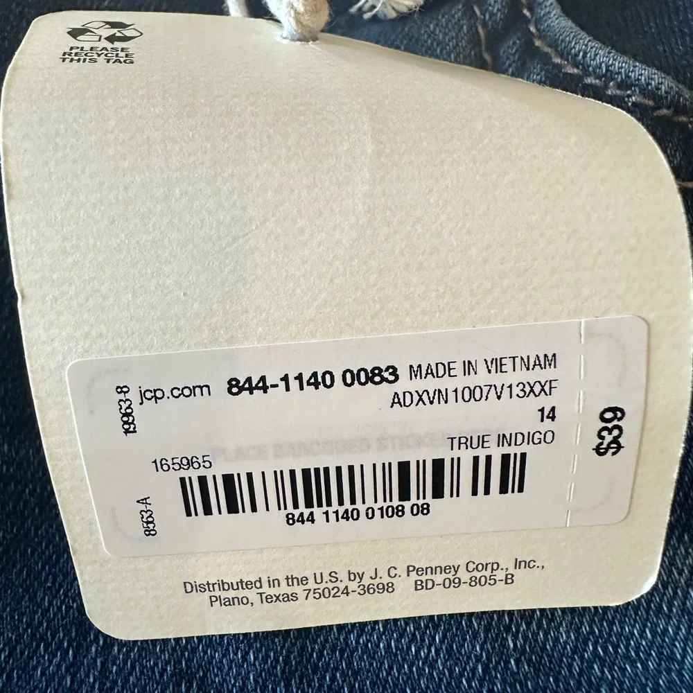 A.N.A. Mid-Rise Jeggings Size 14 New Indigo Blue Jeans - Picture 5 of 10